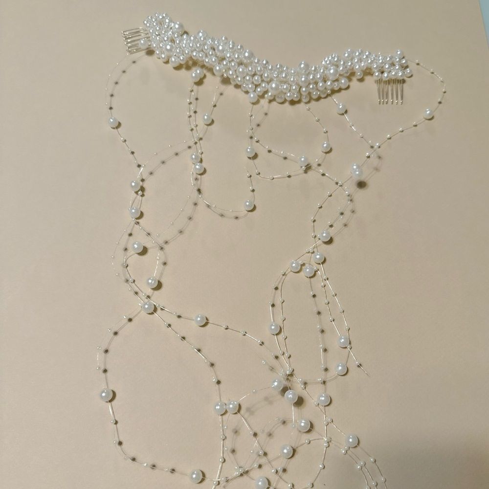 Boho pearl headband K12 - Picture 2 of 4